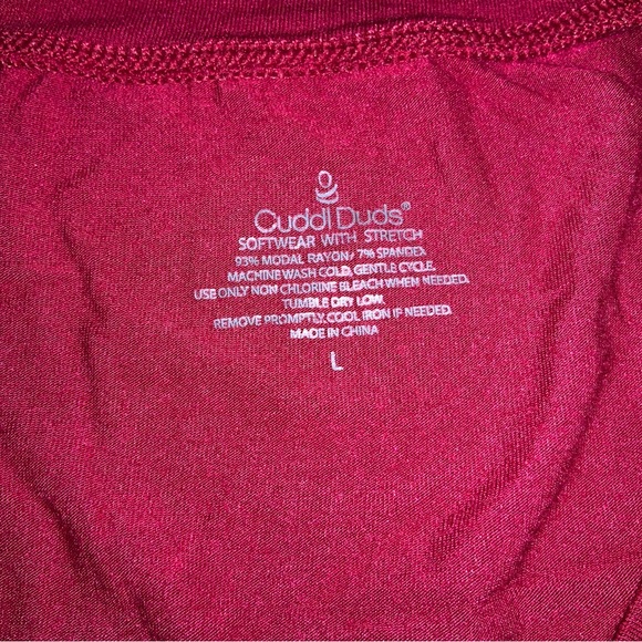 (Bin 38) Cuddle Duds long sleeve crew neck “software and stretch”, Size L - Picture 3 of 3